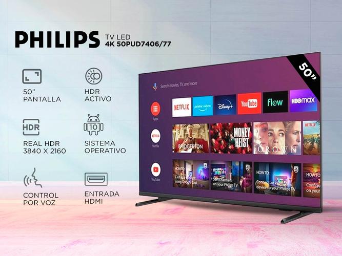 Smart TV Philips 50PUD7406/77 Android 50 pulgadas - 1