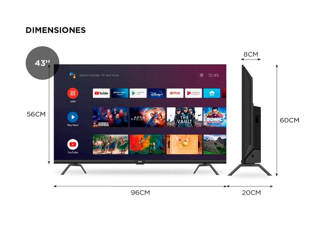  Smart TV BGH LED Android TV Full HD 43