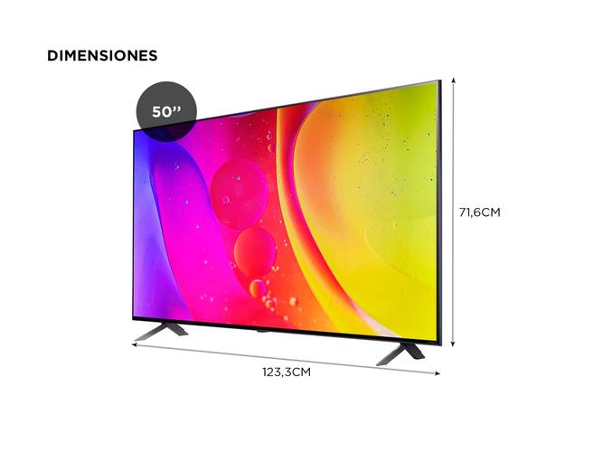 Smart TV LG NanoCell 50 Pulgadas NANO80 4K ThinQ AI 4K - 4