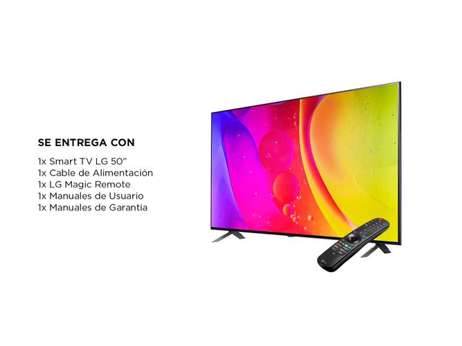 Smart TV LG NanoCell 50 Pulgadas NANO80 4K ThinQ AI 4K - 5