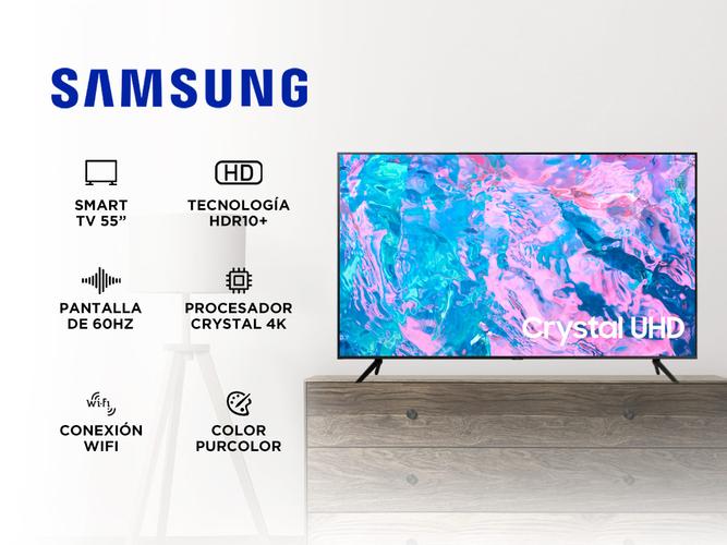 Smart TV Samsung 55&quotCrystal UHD 4K HDR CU7000 - 1