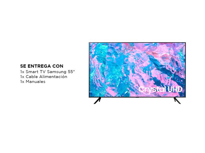 Smart TV Samsung 55&quotCrystal UHD 4K HDR CU7000 - 5