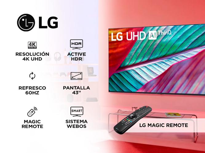 Smart TV LG 43 ThinQ 4K UHD 60hz UR8750 - 1