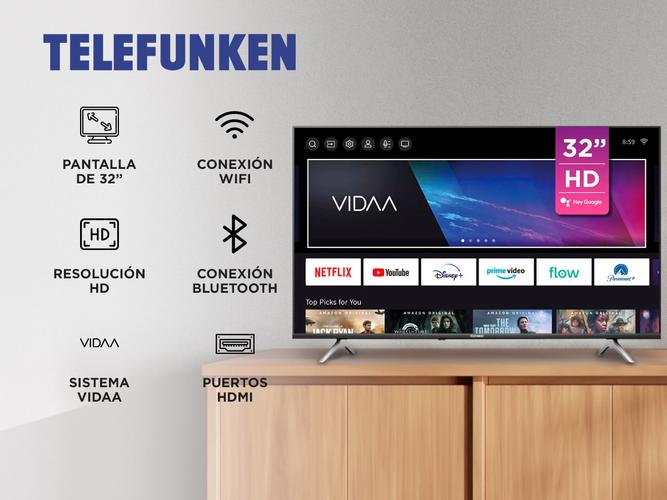 Smart TV LED HD 32 Telefunken VIDAA TK3223H5 - 1