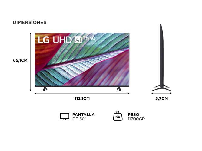Smart TV LG 50 4K UHD AI ThinQ 50UR8750PSA - 4
