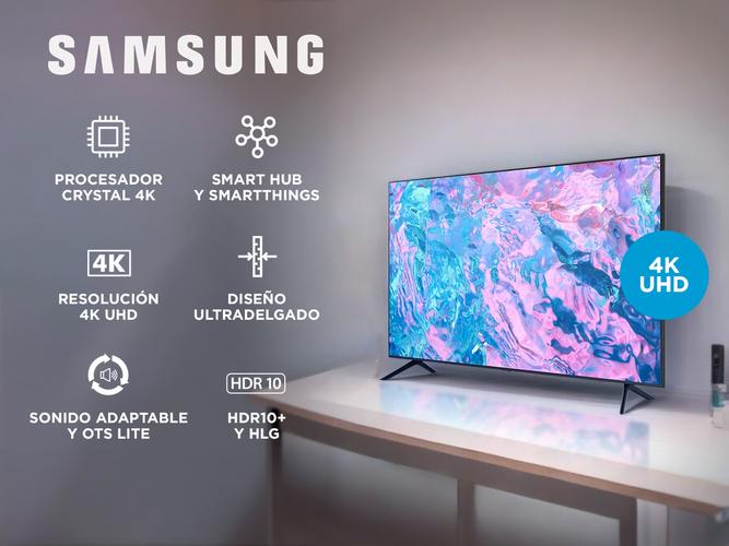 Smart TV 43 Pulgadas Samsung Crystal UHD 4K SERIE CU7000 - 1