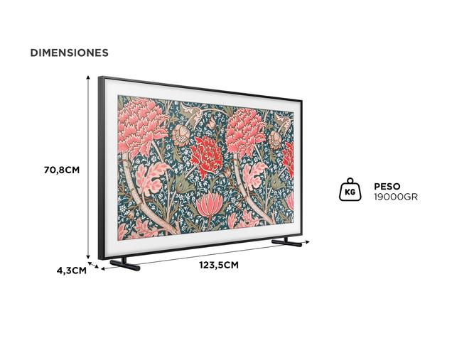SMART TV 55 SAMSUNG The Frame Qled 4k  Marco Beige QN55LS03BAGCZBT - 5