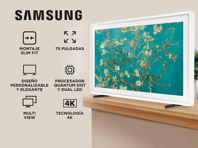SMART TV 75 SAMSUNG QLED FRAME BLANCO QN75LS03BAGCZBB - 1