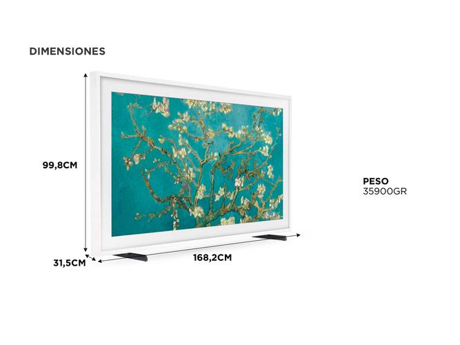 SMART TV 75 SAMSUNG QLED FRAME BLANCO QN75LS03BAGCZBB - 5