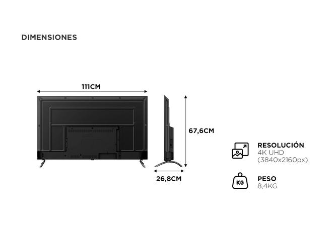 Smart TV QLED 50 RCA QL50CH100 4K Android UHD - 3