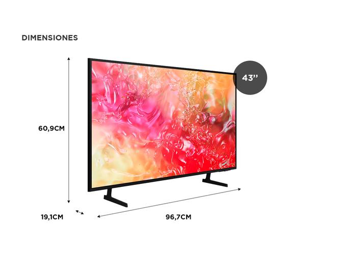 Smart TV 43 Samsung Crystal UHD 4K Serie DU7000  - 5