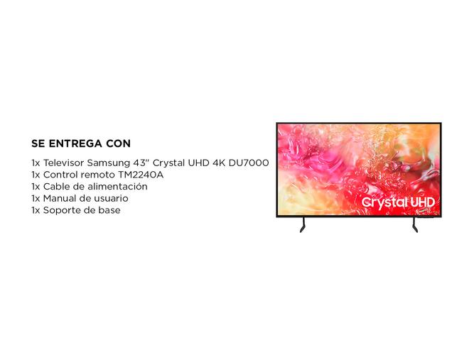 Smart TV 43 Samsung Crystal UHD 4K Serie DU7000  - 6