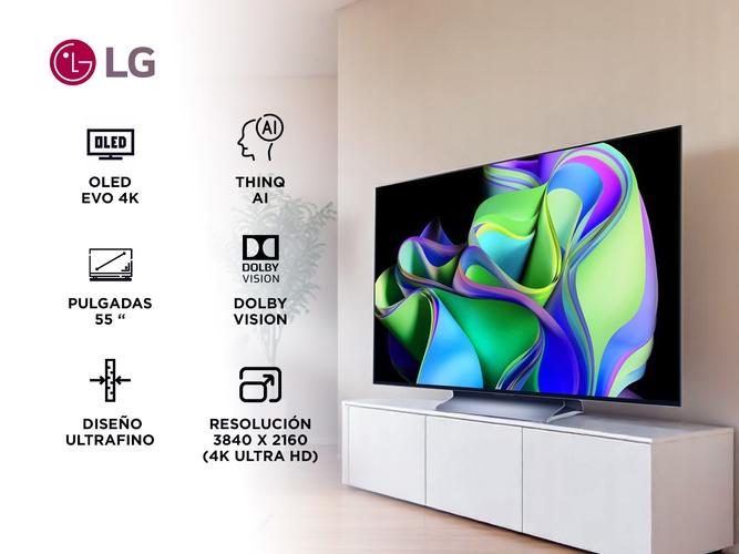 SMART TV LG 55 Pulgadas OLED55C3PSA OLED Evo C3 4K ThinQ AI  - 1