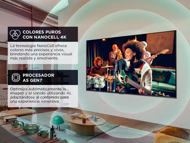 SMART TV LG 75 Pulgadas 75NANO80TSA NanoCell 4K Ultra delgada Con Control Remoto  - 2