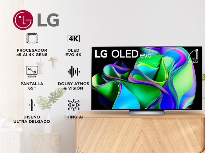 SMART TV LG 65 Pulgadas OLED65C3PSA OLED Evo C3 4K ThinQ AI - 1