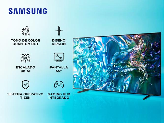 Smart TV 55 Samsung QLED 4K Q65D Tizen OS Diseño AirSlim - 1