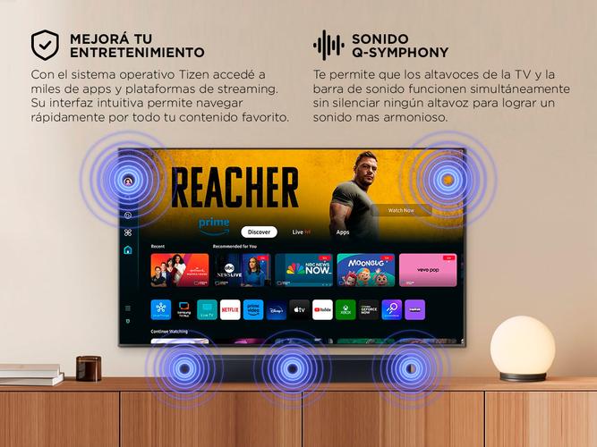 Smart TV 55 Samsung QLED 4K Q65D Tizen OS Diseño AirSlim - 3