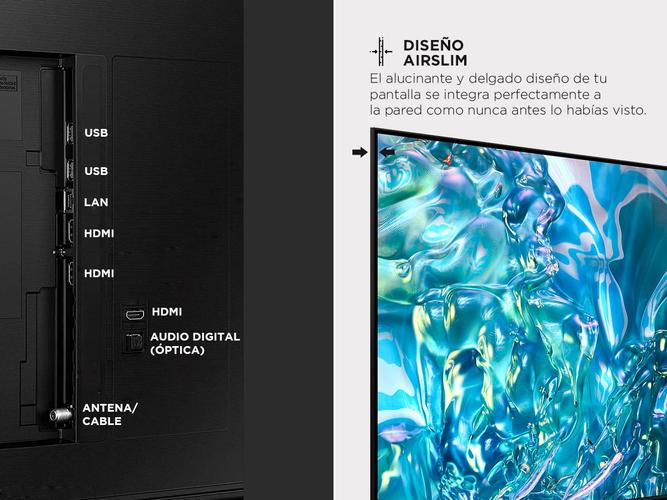 Smart TV 55 Samsung QLED 4K Q65D Tizen OS Diseño AirSlim - 4