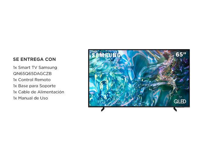 Smart TV 65 Samsung QLED 4K Q65D Tizen OS Diseño AirSlim - 6