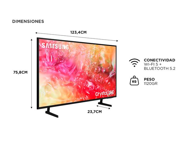 Smart TV 55 Samsung Crystal UHD DU7000 4K Tizen OS - 5