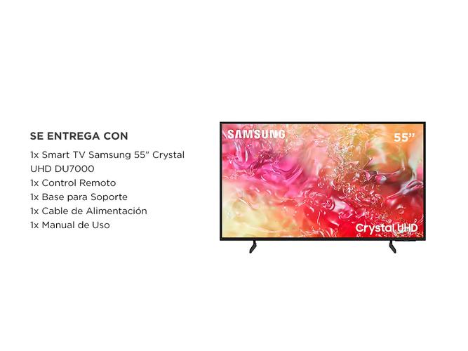 Smart TV 55 Samsung Crystal UHD DU7000 4K Tizen OS - 6