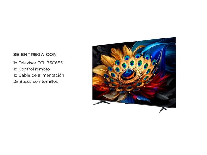 SMART TV 75 TCL QLED 75C655A UHD Google TV-RV - 6