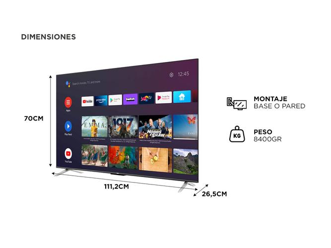 Smart TV RCA AND50P6UHD 50 Google Assistance 4K - 5