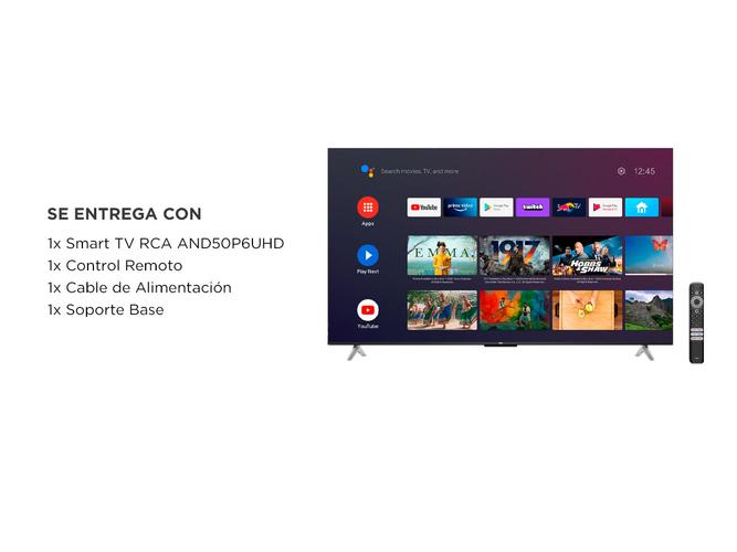 Smart TV RCA AND50P6UHD 50 Google Assistance 4K - 6