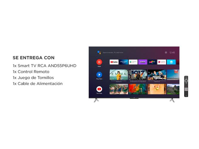 Smart TV RCA AND55P6UHD 55 Pulgadas Google 4K - 6