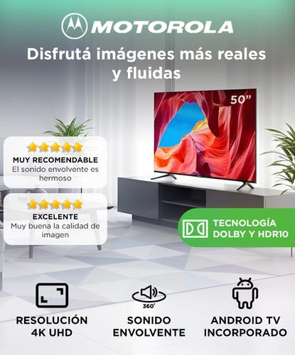 Smart TV 50 Motorola UHD Dolby HDR10 Control Voz  - 1