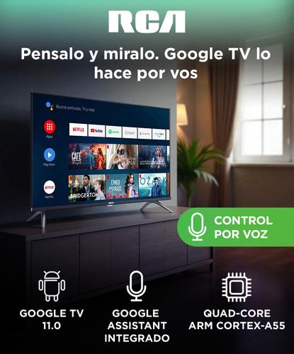 Smart TV RCA 40 Full HD Google TV R40GL100 Asistente Google Wi-Fi Bluetooth Chromecast Integrado  Outlet - 1