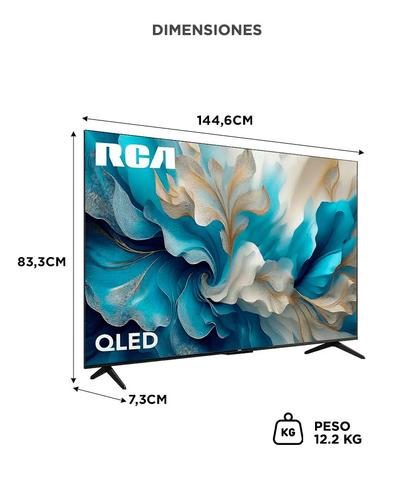 Smart TV RCA 65 Pulgadas QLED UHD 4K HDR10 Google TV Dolby Atmos Conexion Inalambrica Multipuertos  - 5