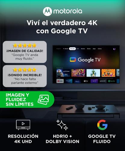 Televisor Smart Tv Motorola MT6510 65 Pulgadas 4K UHD Google Tv 60 Hz Wifi Bluetooth - 1