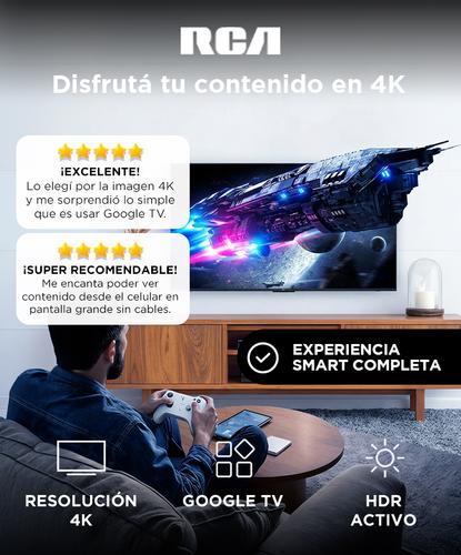 Smart TV RCA C50GL100 50 Pulgadas 4K Google TV Chromecast BT UHD - 1