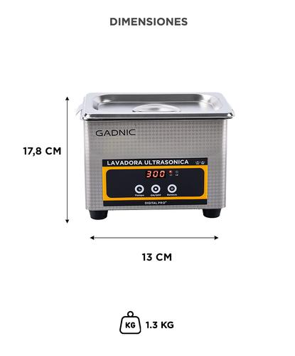 Batea Lavadora Ultrasonica Gadnic Con Temporizador  - 5