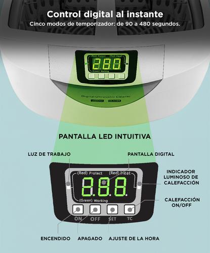 Batea Lavadora Ultrasonica Gadnic Digital - 3