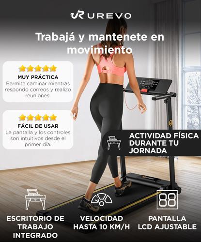 Cinta Caminadora UREVO Foldi Mini Plegable 10 Km/h Con Programas HIIT - 1