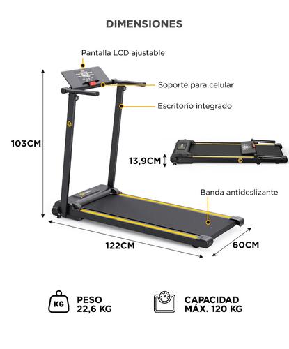 Cinta Caminadora UREVO Foldi Mini Plegable 10 Km/h Con Programas HIIT - 5