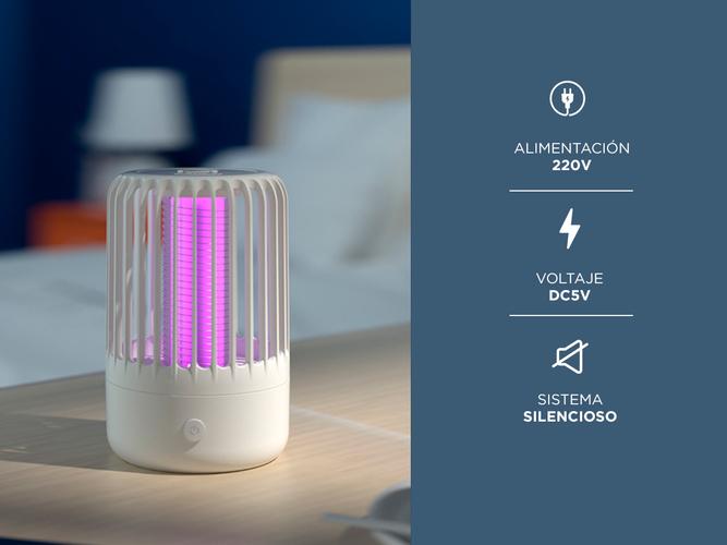 Lámpara Led Gadnic MT1022 Mata Mosquitos Moscas Insectos Silencioso Usb - 3