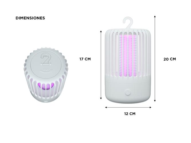 Lámpara Led Gadnic MT1022 Mata Mosquitos Moscas Insectos Silencioso Usb - 4