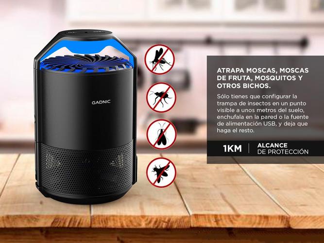  Lámpara Led Gadnic MT2022 Mata Mosquitos Moscas Insectos Silencioso Usb - 2