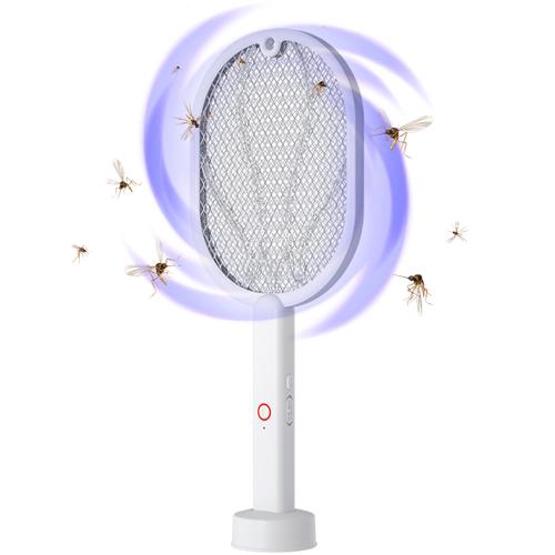 Raqueta Paleta Mata Moscas Mosquitos Recargable Usb dual Trampa insectos - 0