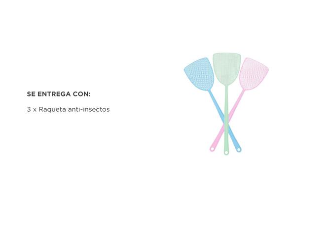 Set x3 Raquetas Mata Moscas Mosquitos Gadnic Flexible - 4