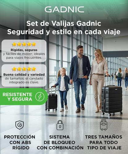 Set De Valijas Gadnic Maletas Alta Calidad - 1