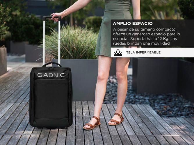 Valija Plegable Gadnic Carry On Tela Reforzada - 3