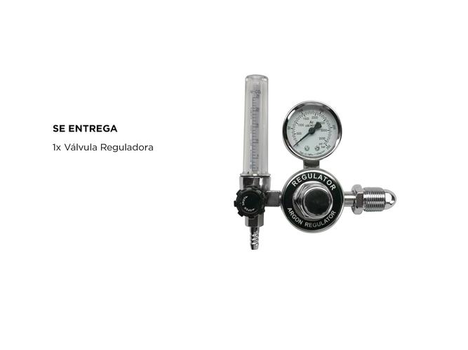 Válvula de Control con Caudalímetro Gadnic Reguladora Para Atal y Argón - 4