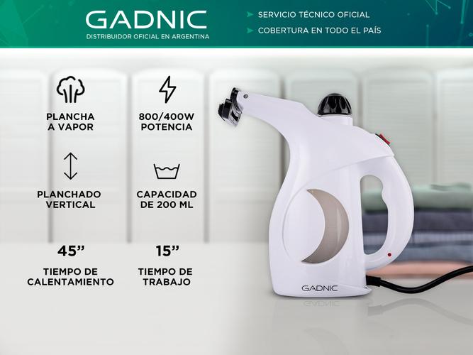  Plancha Vapor Gadnic MW-801C Vaporizadora De Mano antiarrugas 800W - 1