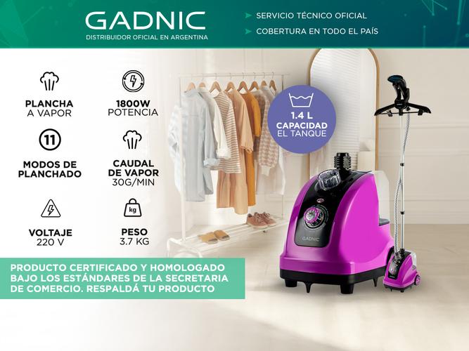 Plancha a Vapor Vertical Gadnic PL9000 – 1800W, Ruedas, Depósito 1.6L, Ideal para Ropa y Telas Delicadas - 1