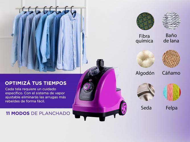 Plancha a Vapor Vertical Gadnic PL9000 – 1800W, Ruedas, Depósito 1.6L, Ideal para Ropa y Telas Delicadas - 3