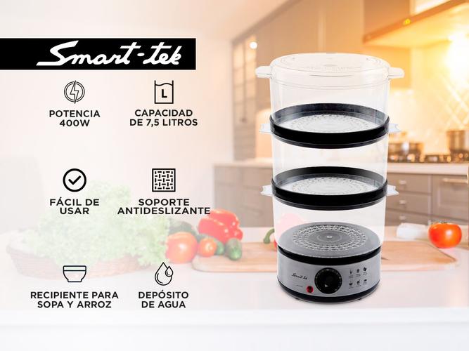 Vaporera Electrica Smart-Tek SD2091 400W Arrocera Saludable - 1